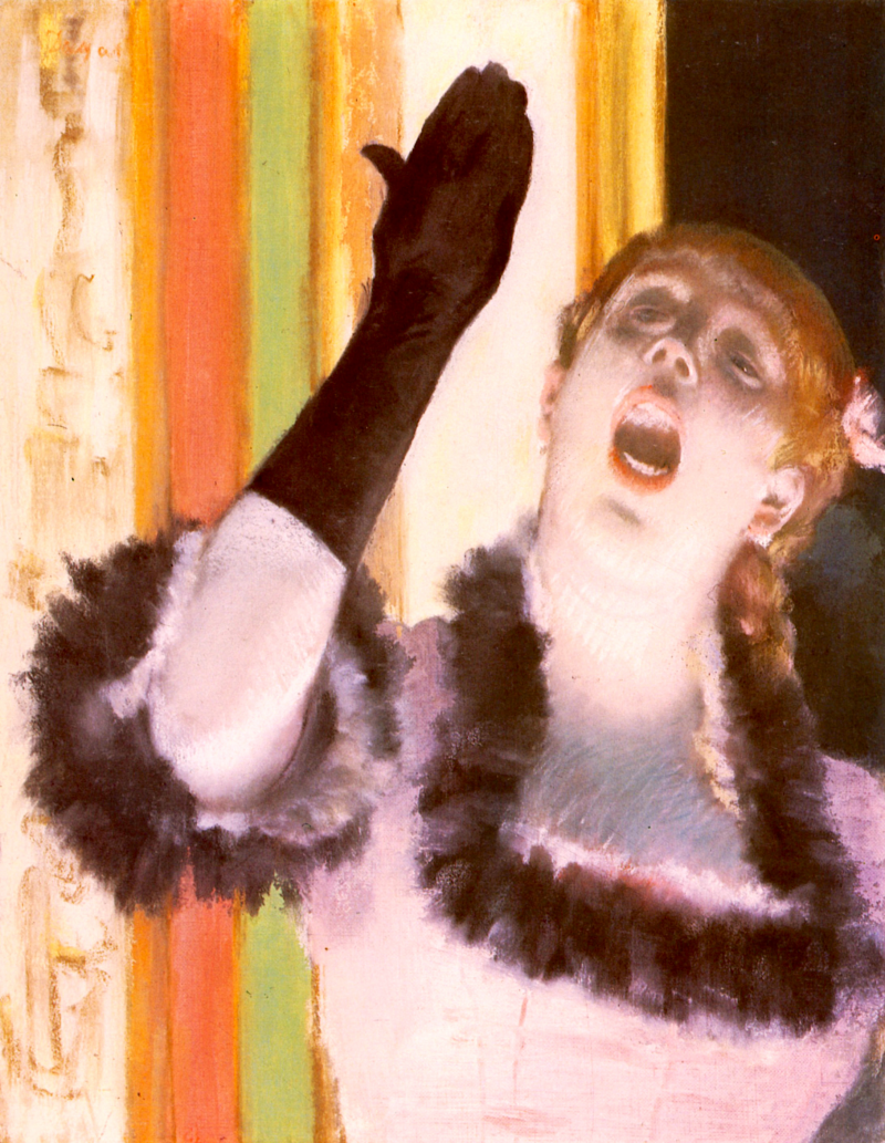 Cantante con el guante - Edgar Degas - Historia Arte (HA!)