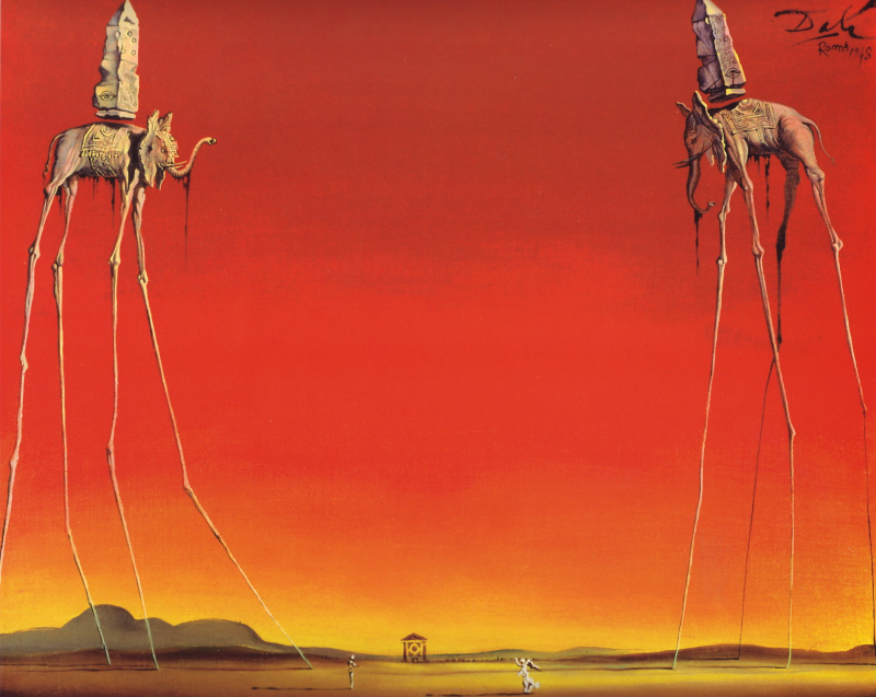 Los elefantes - Salvador Dalí - Historia Arte (HA!)