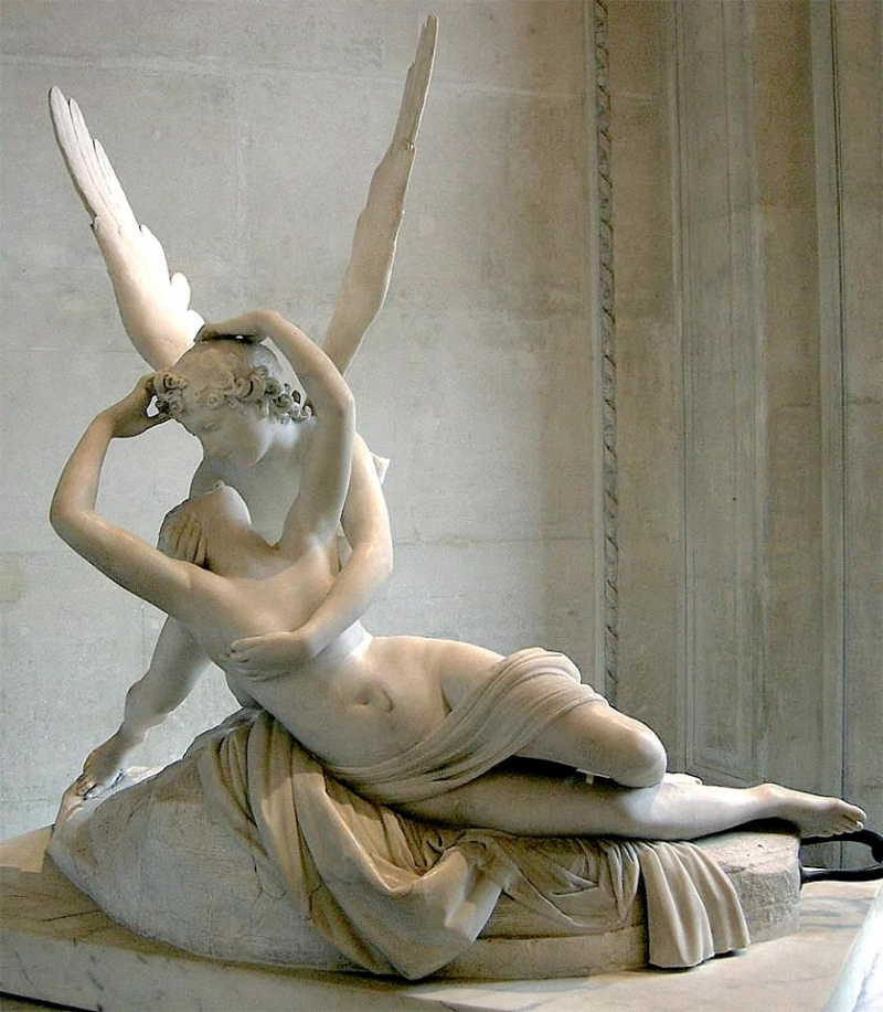 Eros y Psique - Antonio Canova qué ver en el Louvre Mejores obras imprescindibles como visitar el louvre París Museo