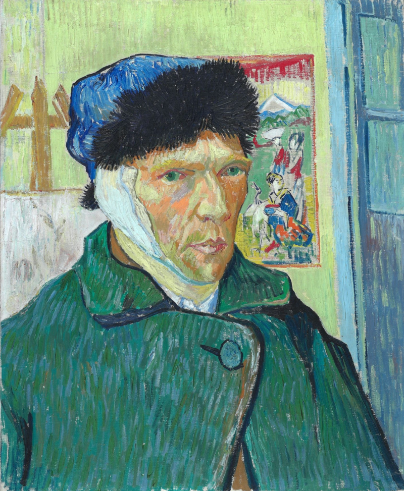 Autorretrato con la oreja cortada - Vincent Van Gogh - Historia ...