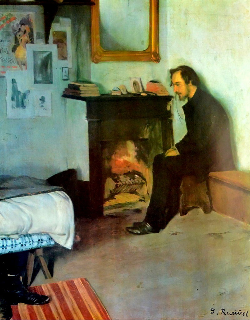 Un bohemio: Erik Satie en su estudio.