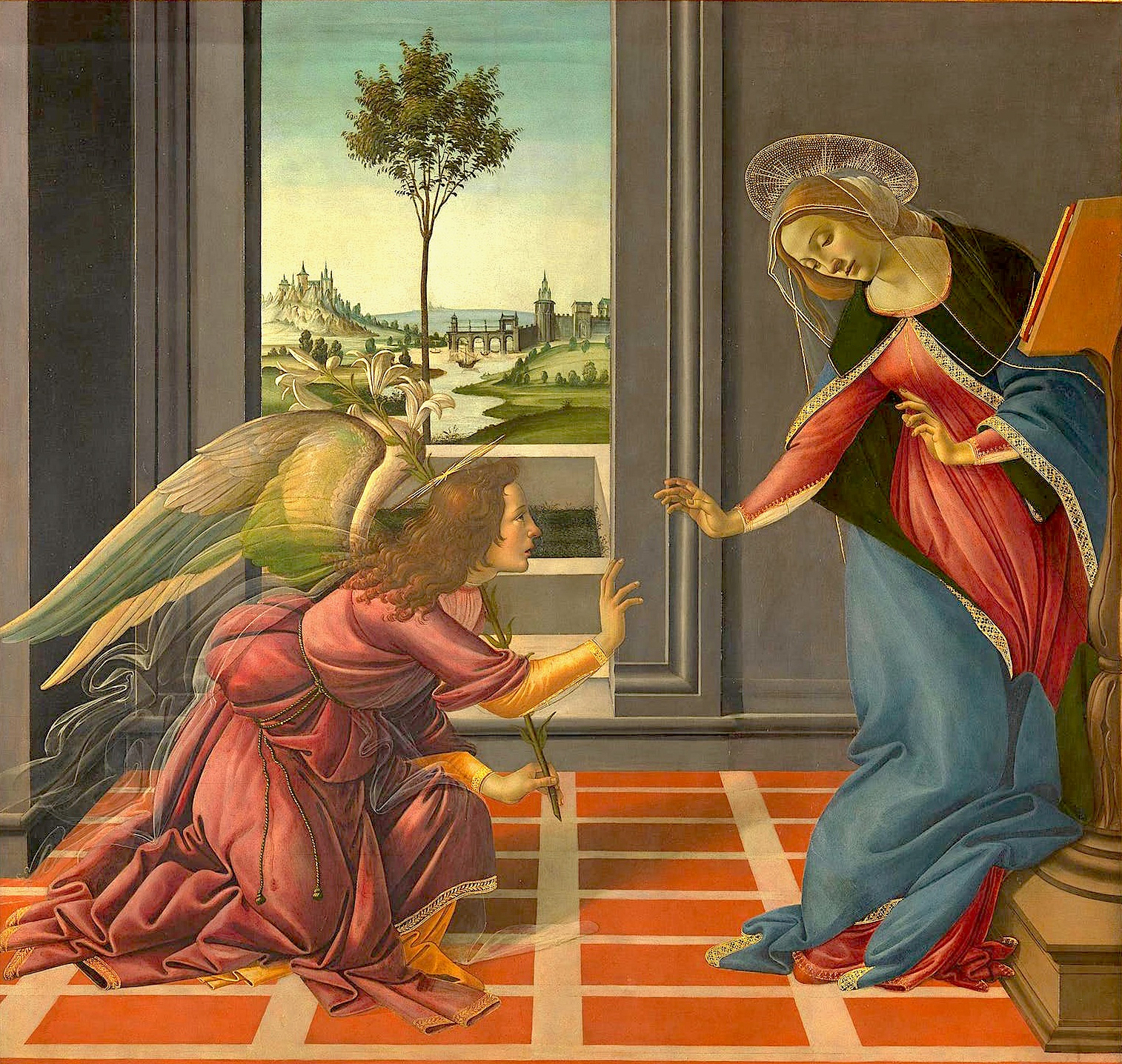 Tanga estrecha Guijarro Hassy Anunciación - Sandro Botticelli - Historia Arte (HA!)