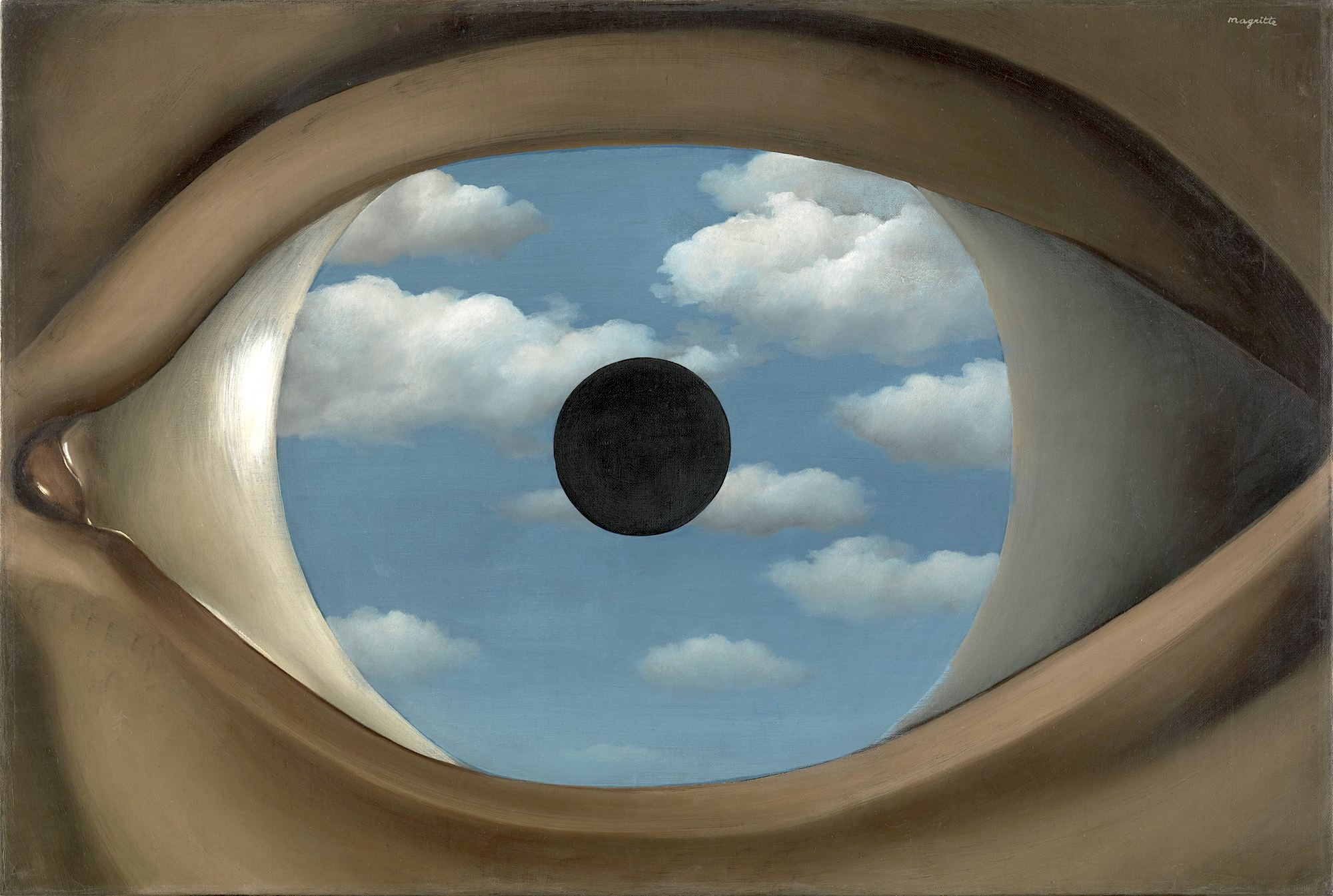 centavo En detalle Marinero El falso espejo - René Magritte - Historia Arte (HA!)