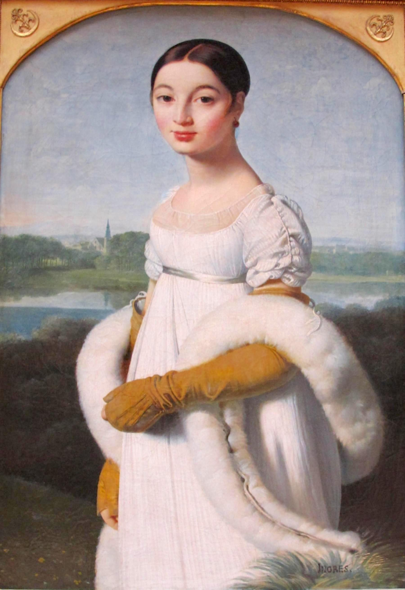 Retrato de Mademoiselle Caroline Rivière