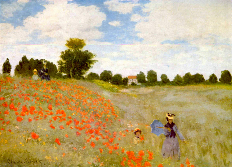 Las amapolas - Claude Monet - Historia Arte (HA!)