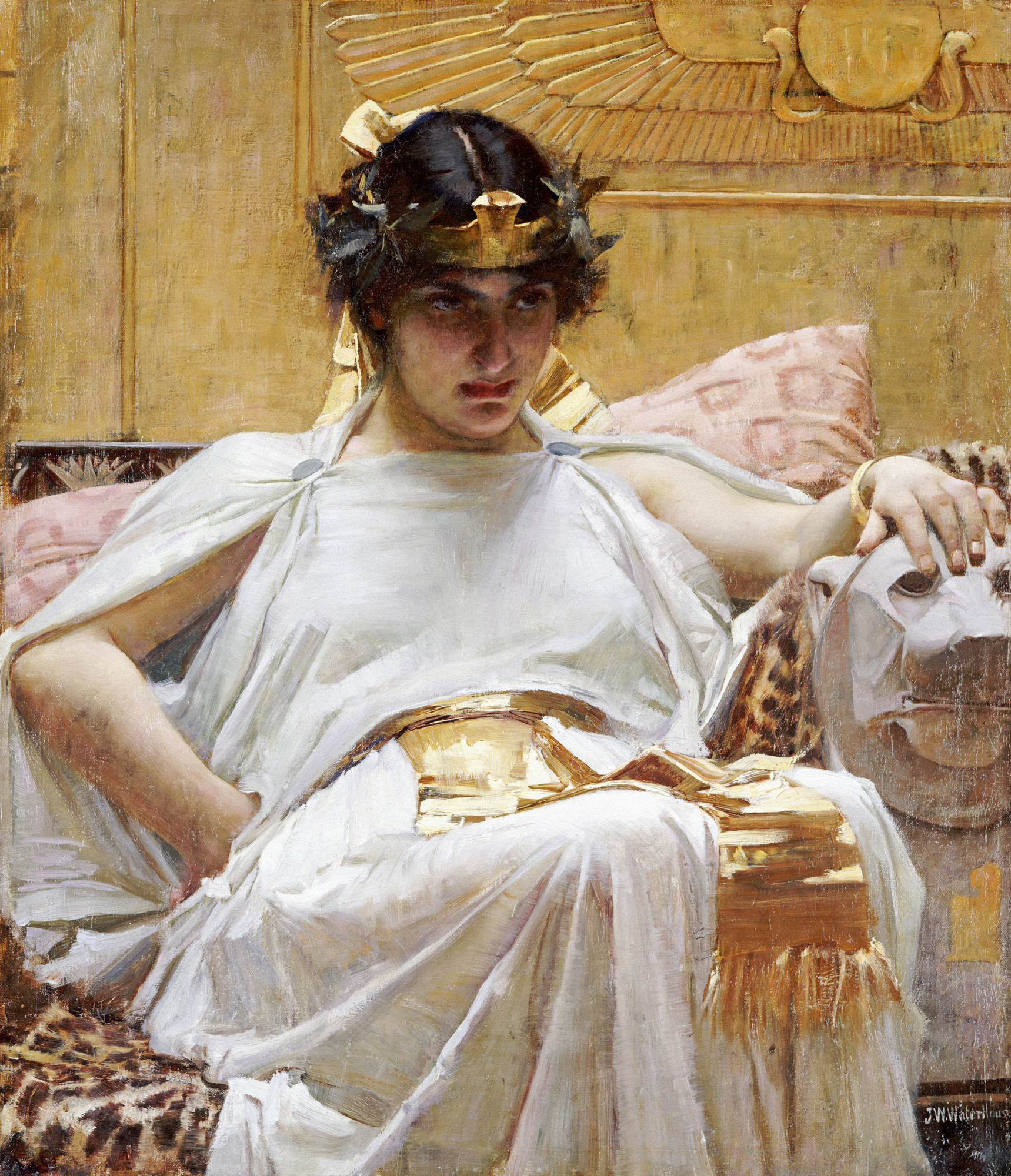 Cleopatra - John William Waterhouse - Historia Arte (HA!)