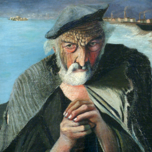 El viejo pescador, un cuadro espejo