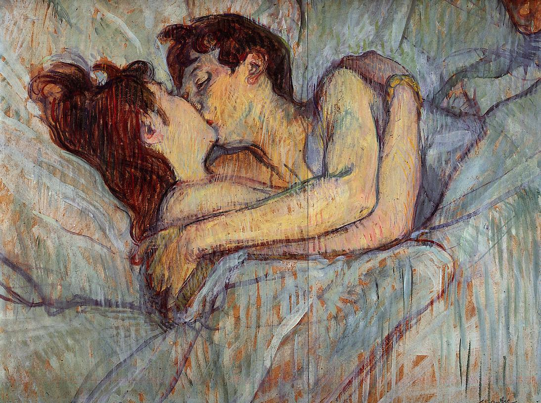 En la cama: el beso - Henri Toulouse-Lautrec - Historia Arte (HA!)