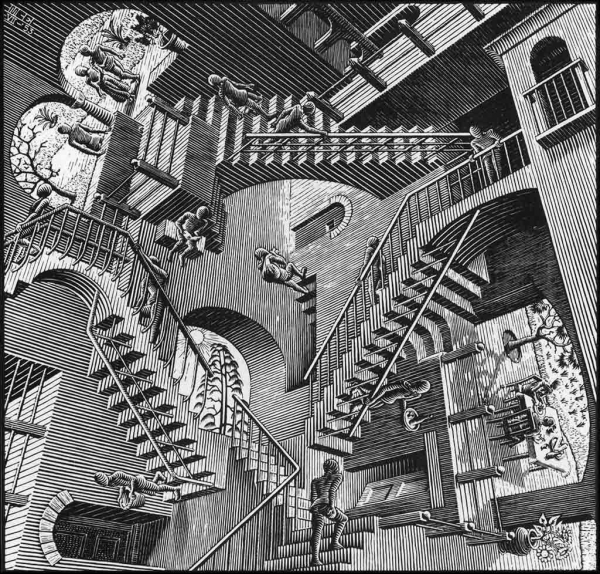 Relatividad . Escher - Historia Arte (HA!)