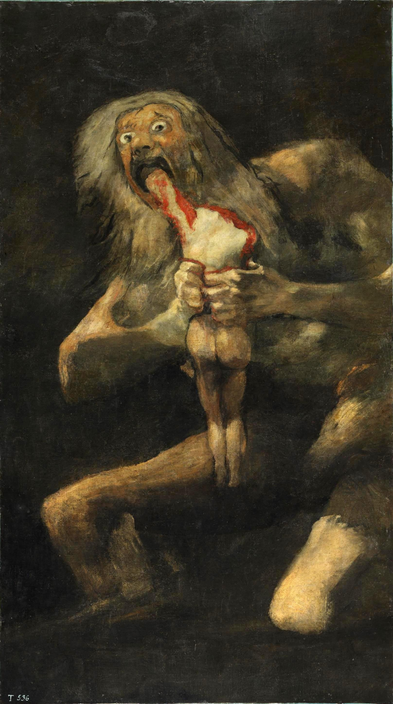Saturno devorando a su hijo - Francisco de Goya - Historia Arte (HA!)