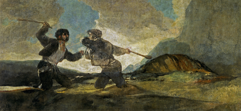 Duelo a garrotazos - Francisco de Goya - Historia Arte (HA!)