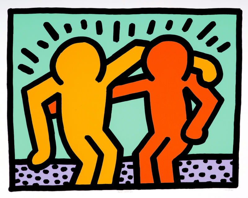 creer Todo el tiempo Inesperado Mejores amigos - Keith Haring - Historia Arte (HA!)
