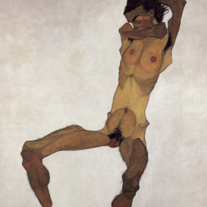 Desnudo masculino sentado (Autorretrato)